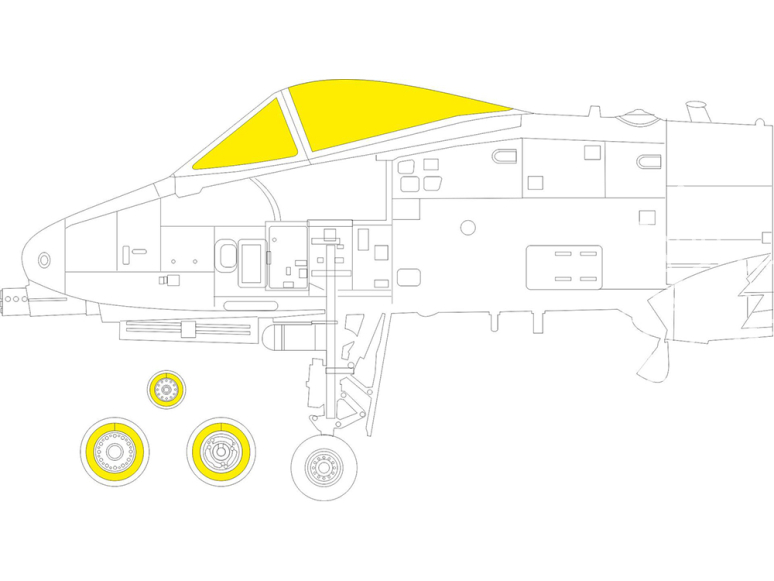 Eduard Express Mask EX964 A-10C TFace Academy 1/48