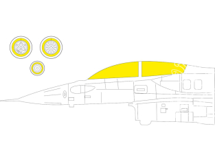 Eduard Express Mask EX967 F-16D Block 30/40/50 TFace Kinetic 1/48