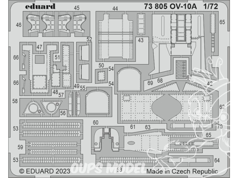 Eduard photodecoupe avion 73805 Amélioration OV-10A Icm 1/72