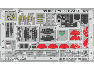 Eduard photodecoupe avion SS805 Zoom amélioration OV-10A Icm 1/72