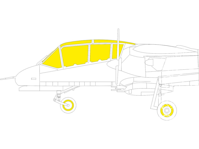 Eduard Express Mask CX650 OV-10A Icm 1/72