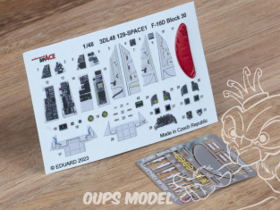 Eduard Space décalques 3D 3DL48129 F-16D Block 30 Kinetic 1/48