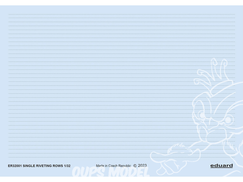 Eduard décalques ER32001 Rangées de rivets simples 1/32