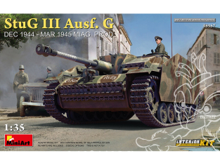 Mini Art maquette militaire 35357 StuG III Ausf.G DÉCEMBRE 1944 MARS 1945 MIAG PRODUCTION KIT INTÉRIEUR 1/35