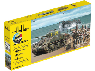 Heller maquette militaire 52332 STARTER KIT Omaha Beach 1/72