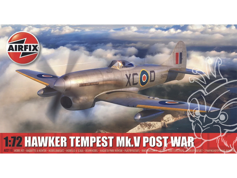 Airfix maquette avion A02110 Hawker Tempest Mk.V Après-guerre 1/72