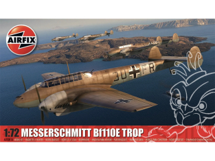 Airfix maquette Avion A03081A Messerschmitt Bf110E/E-2 Tropical 1/72