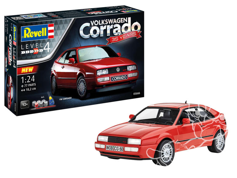 Revell maquette voiture 05666 COFFRET CADEAU 35 Ans Volkswagen Corrado peintures principale colle et pinceau 1/24