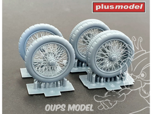 Plus Model Dp3014 Jeu de roues pour Minerva WWI 3D Print pour kit CSM 1/35