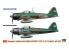 Hasegawa maquette avion 02437 Mitsubishi A6M2b/A6M3 Zero Fighter Type 21/22 &quot;Rabaul Ace Set&quot; 2 kits inclus 1/72