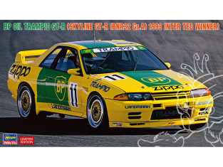 Hasegawa maquette voiture 20629 BP Oil Trampio GT-R Skyline GT-R [spécification BNR32 Gr.A] 1993 Inter TEC Winner 1/24