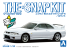 Aoshima maquette voiture 64566 Nissan Skyline GT-R R33 Pearl white SNAP KIT 1/32