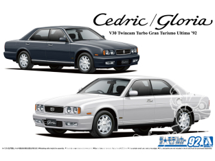 Aoshima maquette voiture 61947 Nissan Y32 Cedric / Gloria V30 Twincam Turbo Gran Turismo Ultima 1992 1/24