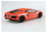 Aoshima maquette voiture 62012 Lamborghini Aventador 2011 Pré-peint Orange pearl 1/24