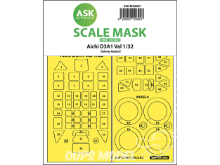 ASK Art Scale Kit Mask M32067 Aichi D3A1 Val Infinity Models Recto 1/32