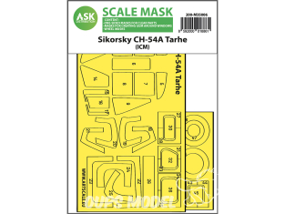 ASK Art Scale Kit Mask M35006 Sikorsky CH-54A Tarhe Icm Recto 1/32