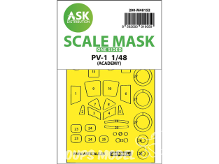 ASK Art Scale Kit Mask M48152 PV-1 Academy Recto 1/48