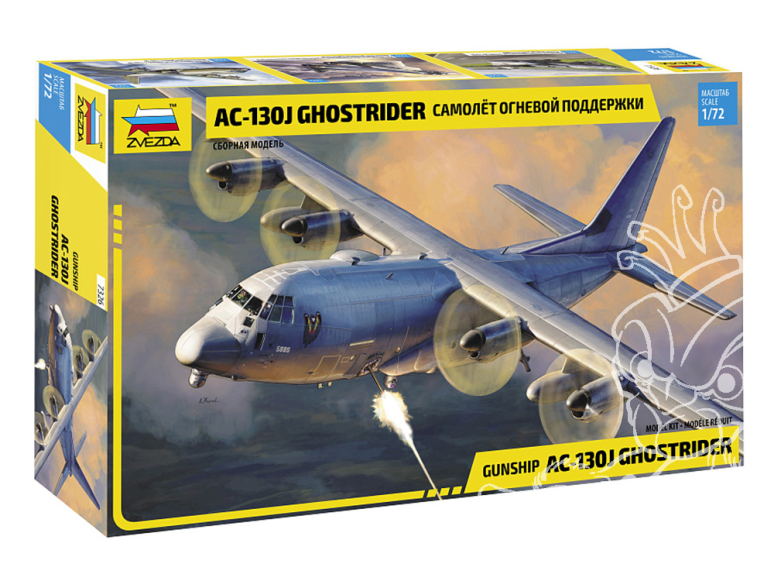 Zvezda maquette plastique 7326 Avion d'appui-feu AC-130J Ghostrider 1/72