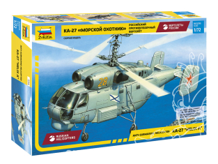 Zvezda maquette helico 7214 Hélicoptère anti-sous-marin russe KA-27 Helix A 1/72