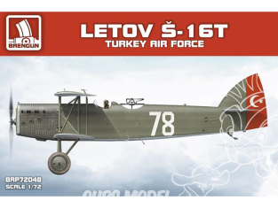 Brengun maquette avion BRP72048 Letov Š-16T Turquie 1/72