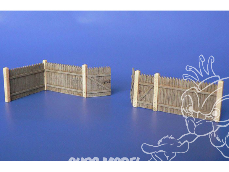 Hauler accessoires diorama HLH72134 Corral facon bois en resine 1/72
