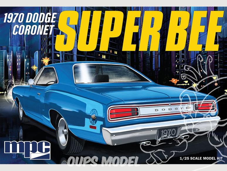 MPC maquette voiture 985 1970 Dodge Coronet Super Bee 1/25