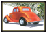 AMT maquette voiture 1384 1934 FORD 5-WINDOW COUPE STREET ROD 1/25