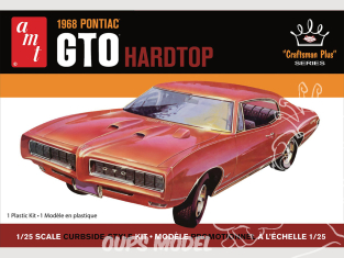 AMT maquette voiture 1411 1968 PONTIAC GTO HARDTOP CRAFTSMAN PLUS 1/25