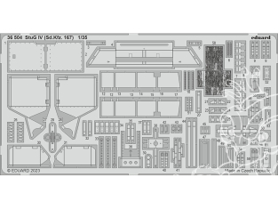 Eduard photodecoupe militaire 36504 Amélioration StuG IV (Sd.Kfz.167) Zvezda 1/35