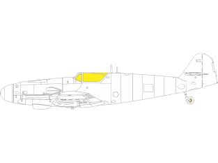 Eduard Express Mask EX976 Messerschmitt Bf 109K TFace Eduard 1/48