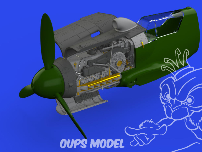 Eduard kit d'amelioration avion brassin 648902 Moteur Messerschmitt Bf 109K-4 Eduard 1/48