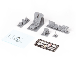Eduard kit d'amelioration brassin Print 672327 Cockpit Messerschmitt Bf 109F Eduard 1/72