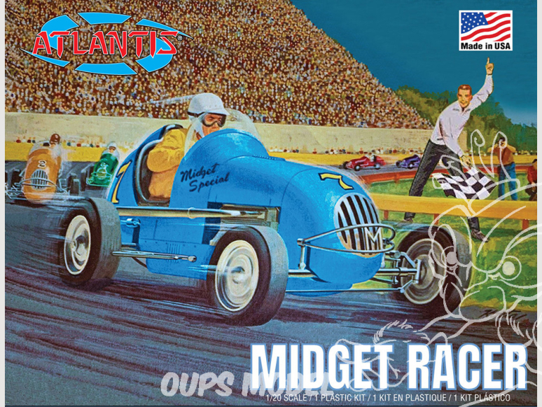 Atlantis maquette voiture M110 Midget Racer 1/20