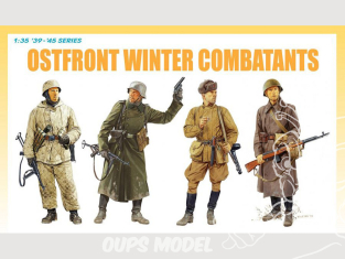 DRAGON maquette militaire 6652 Combatants tenue hivers Front de l'Est 1942-43 1/35