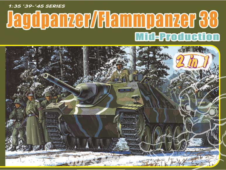 Dragon maquette militaire 6845 Jagdpanzer Flammpanzer 38 Mid Production 1/35