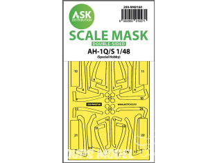 ASK Art Scale Kit Mask M48160 AH-1Q/S Special Hobby Recto Verso 1/48