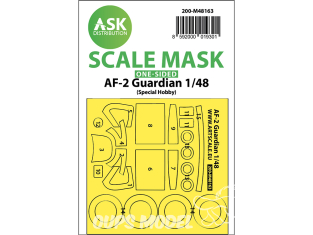 ASK Art Scale Kit Mask M48163 AF-2 Guardian Special Hobby Recto 1/48
