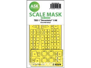 ASK Art Scale Kit Mask M48165 TBD-1 "Devastator" Great Wall Hobby Recto 1/48