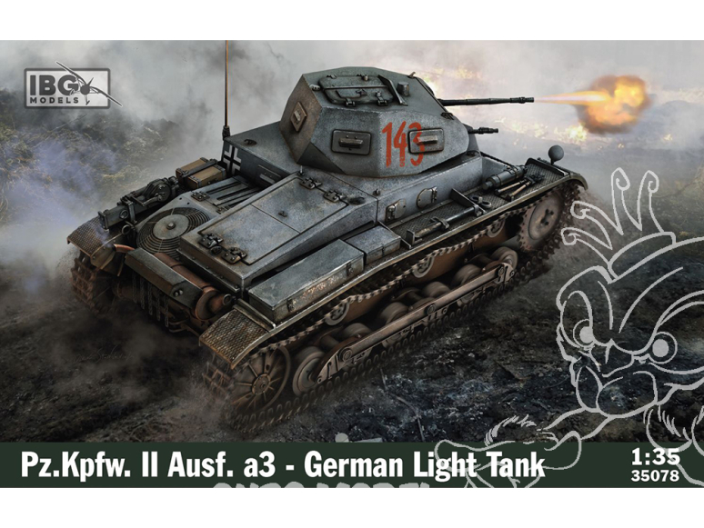 IBG maquette militaire 35078 Char léger Allemand Pz.Kpfw II Ausf.a3 1/35