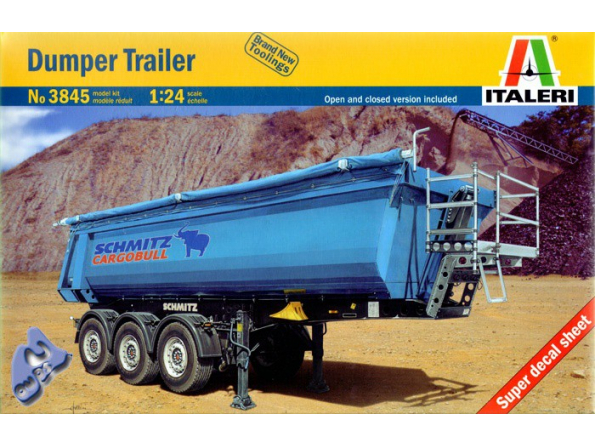 ITALERI maquette camion 3845 Dumper Trailer 1/24