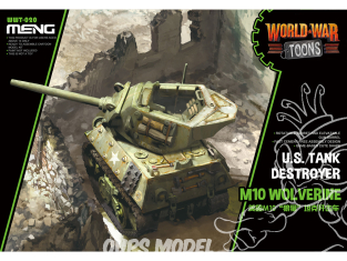 Meng maquette militaire WWT-020 Wolverine, le tueur de chars SERIE WORLD WAR TOON