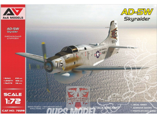 AA Models maquette avion 7228 Avion d'attaque AD-5W "SkyRaider" 1/72