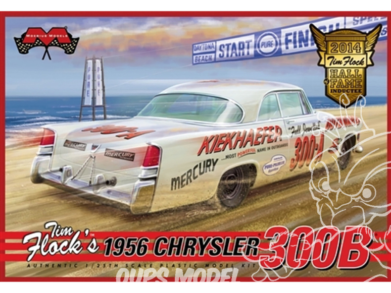 Moebius maquette voiture 1212 Chrysler 300B 1956 Tim Flock 1/25