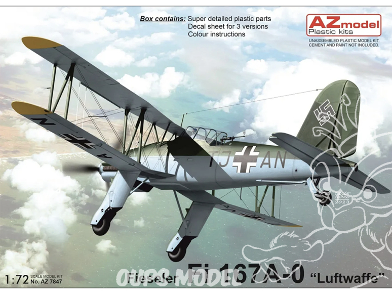 AZ Model Kit avion AZ7847 Fieseler Fi 167A-0 “Luftwaffe 1/72