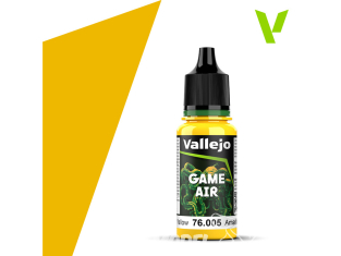 Vallejo Peinture Acrylique Game Air nouvelle formulation 76005 Jaune lunaire 18ml