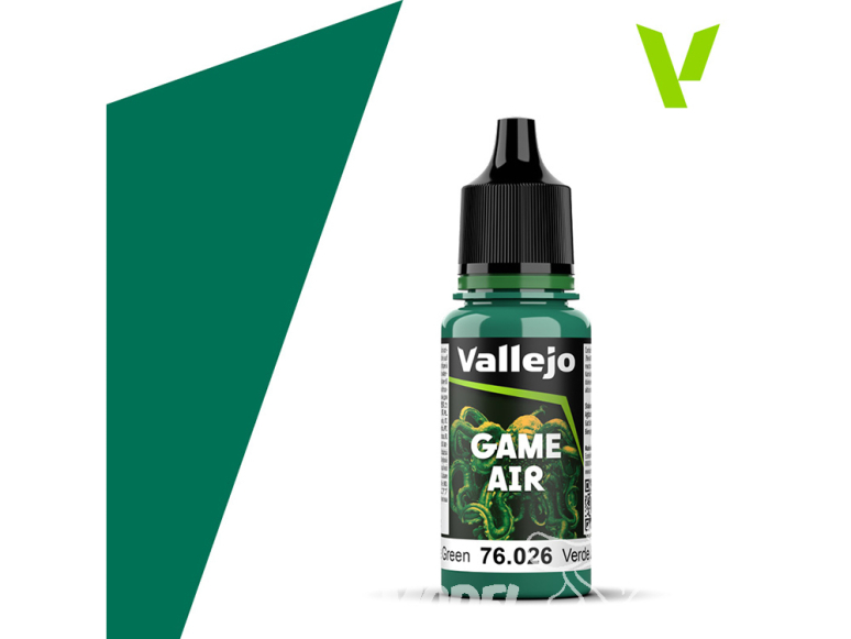 Vallejo Peinture Acrylique Game Air nouvelle formulation 76026 Vert Jade 18ml