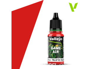 Vallejo Peinture Acrylique Game Air nouvelle formulation 76010 Rouge sang 18ml