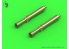 Master Model GM-35-048 Canons BESA 7,92mm Machin gun tips x2 1/35