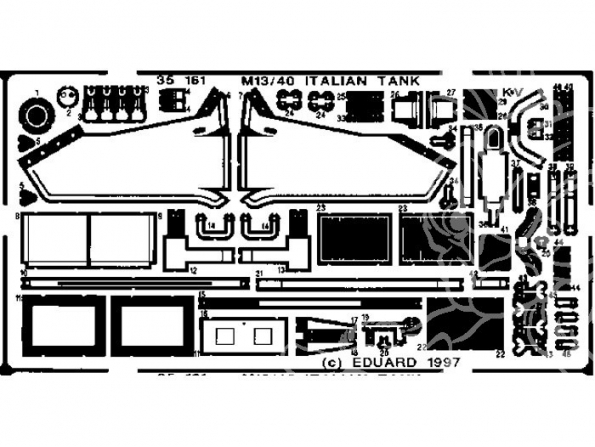 Eduard photodecoupe militaire 35161 M-13/40 Italian Tank 1/35