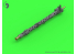 Master Model GM-35-049 Canons MG-34 7,92mm Gun barrels x2 avec chemise de refroidissement percée 1/35